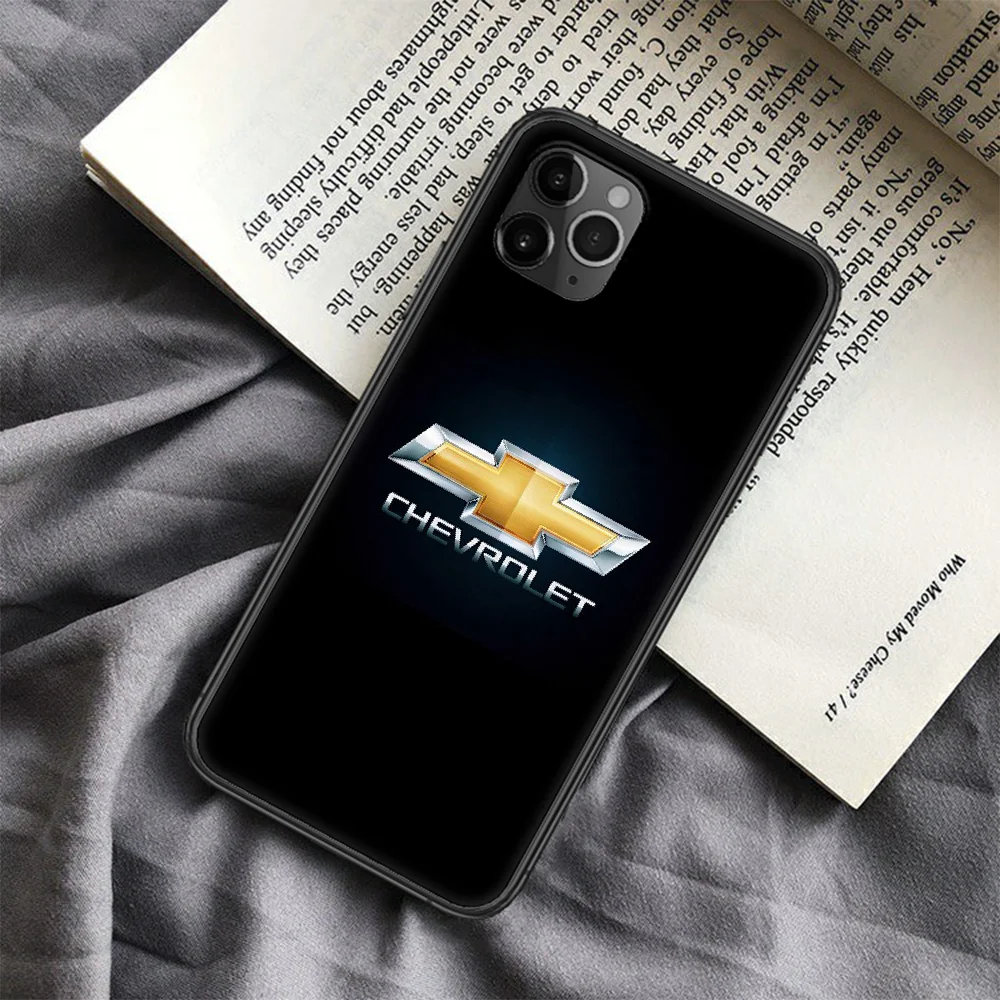 

Chevrolet cat Phone Case For Iphone 4 4s 5 5S SE 5C 6 6S 7 8 Plus X XS XR 11 12 Mini Pro Max 2020 black Cover Soft Hoesjes