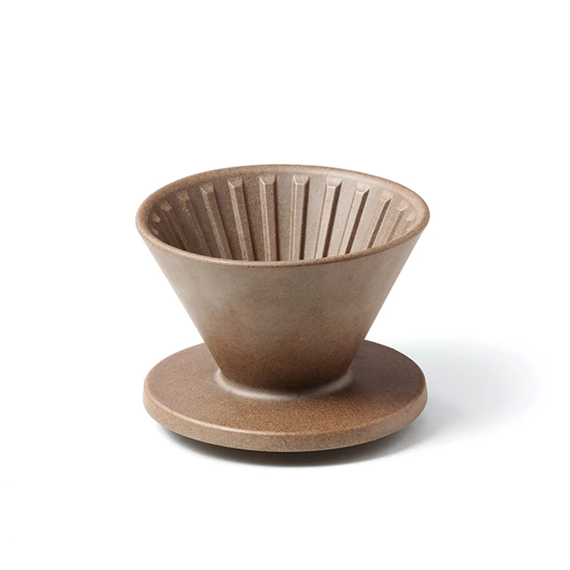 Cafetera de piedra arenisca de arcilla HASAMI, gotero con filtro V60, taza hecha a mano, cafetera de 1 a 2 tazas, hecha en Jap&oacute;n-1