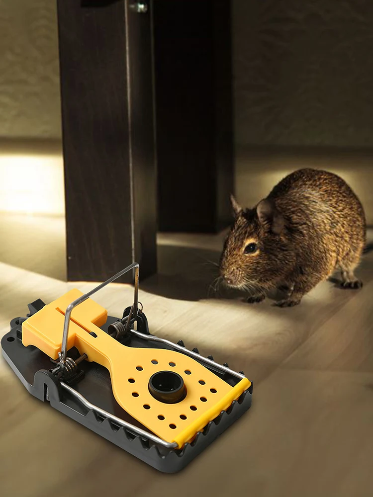 

Plastic Mousetrap Mice Mouse Traps Pat Reusable Wild Household Bait Snap Spring Rodent Control Pest Catching Catcher Tool 2021