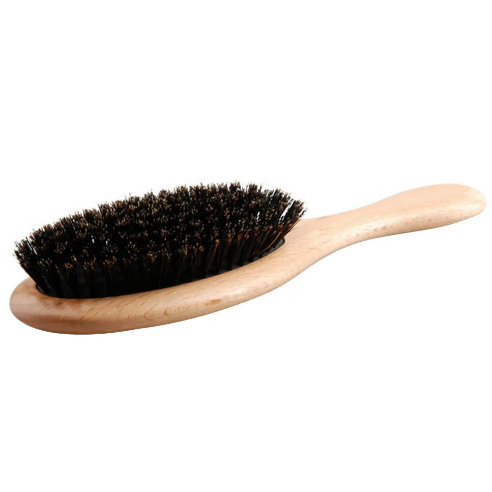 

Hair Brush Scalp Massage Comb Boar Bristle Hair Brush Scalp Massage Hairdressing Comb Wet Detangler for Improve Reduce Frizz