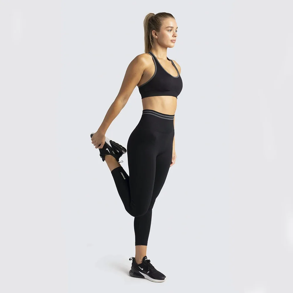 

Women's Seamless Leggings Set 2 Piece Fitness Sets Crop Top Bra Leggings Workout Out Fit Gym Wear Fitness Set