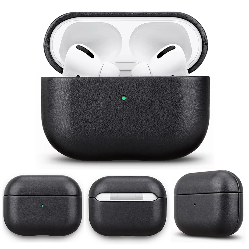 Роскошный чехол Fivetech из натуральной кожи для AirPods Pro чехлы с полной защитой