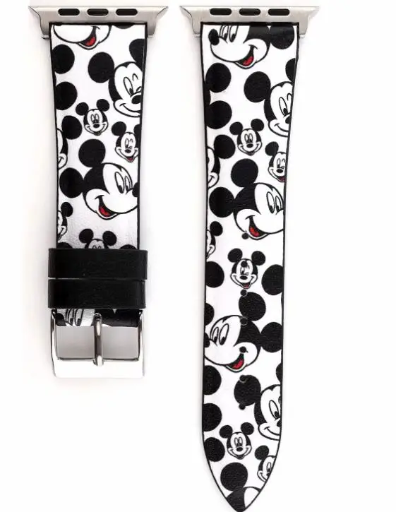 Ремешок для iwatch Apple Watch Series 1234 44 мм 40 мм 38 мм 42 мм Микки Маус Минни мультфильм ремешки для часов - Цвет ремешка: 45