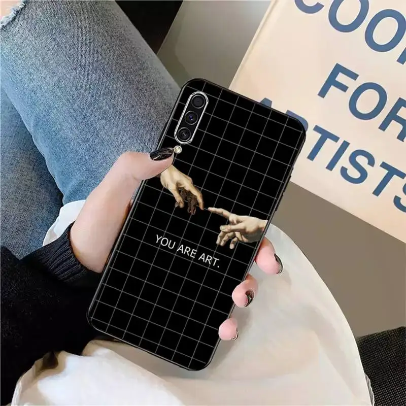 

Funny Hand The Creation of Adam Phone Case For Samsung galaxy S 9 10 20 A 10 21 30 31 40 50 51 71 s note 20 j 4 2018 plus