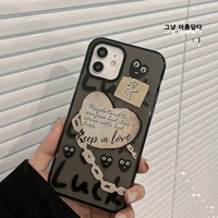 trendy style love phone case for iphone 13 11 pro max xr xs max 7 8 plus x 12 mini 7plus personality sweet cool cover