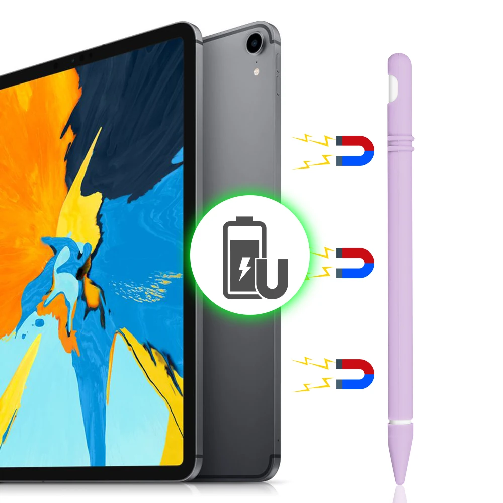 Новый мягкий силиконовый чехол защитный оболочка для Apple Pencil 2 Touch Pen 2018|Чехлы