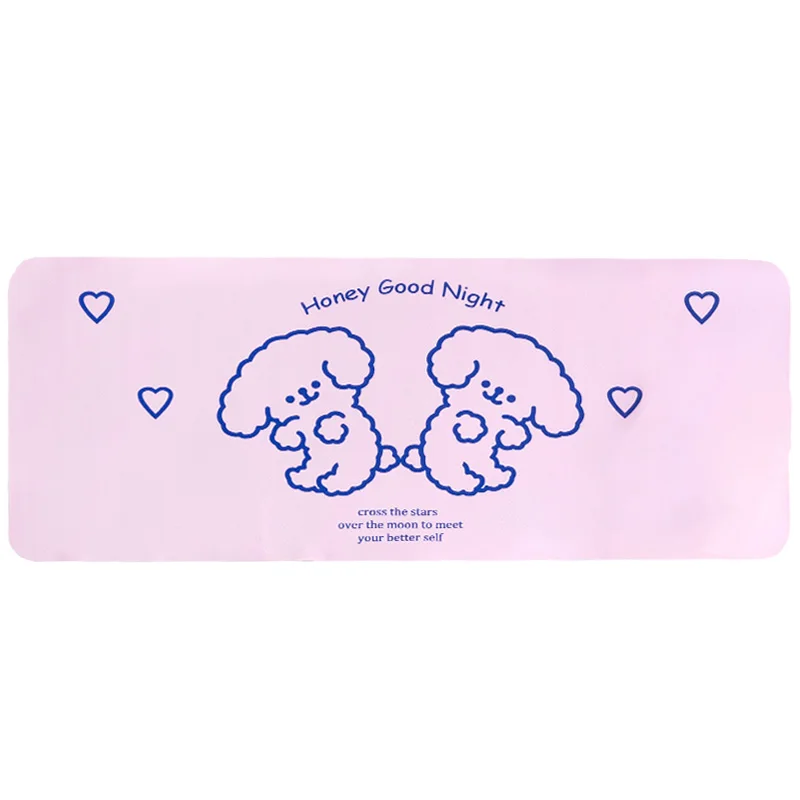 

Cartoon Desk Pad Large Mouse Pad Gamer Waterproof PU Leather Desk Mat Computer Keyboard Kawaii Table Decoration Cover 60x30cm