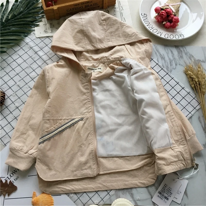 Тренчкот для мальчиков и девочек весна маленький мультяшный Лев | Детская одежда