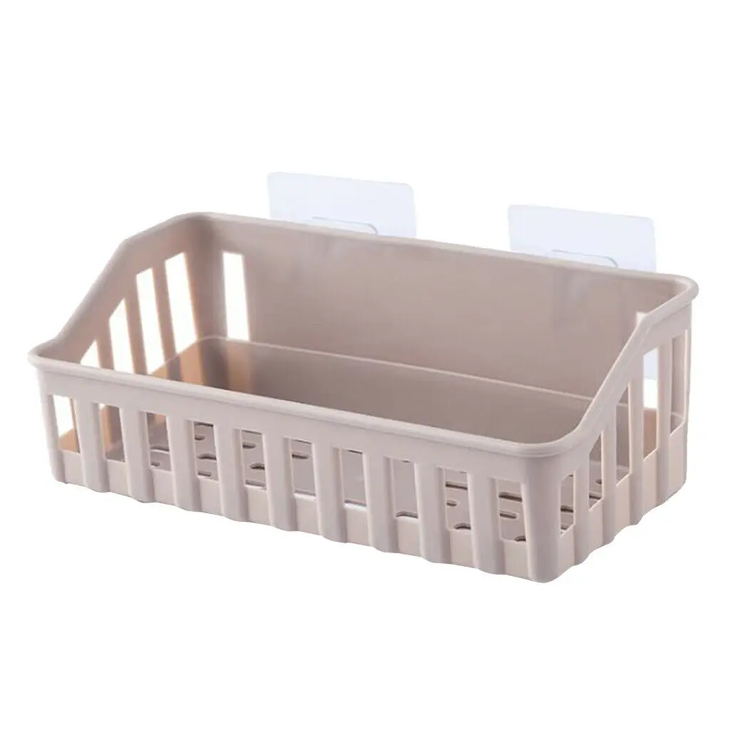 Кухня Ванная комната хранения полка для душа Органайзер корзина самоклеющаяся