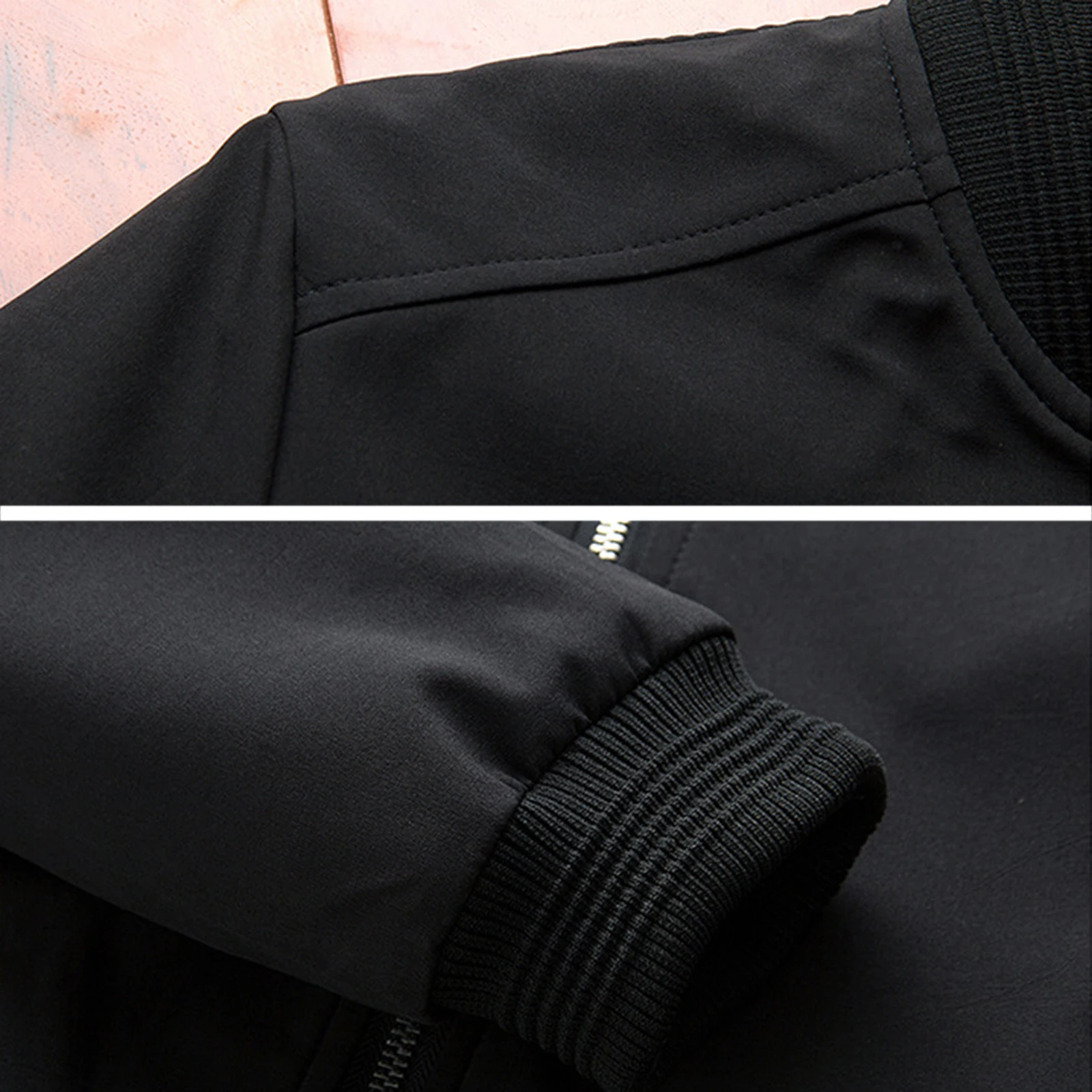 

2021 Flight Bomber Jacket Fashion Casual Zipper Closure Trendy Jackets Coat Men ED889