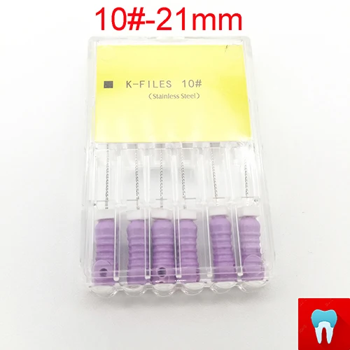 1pack(10-21mm) 8 пачек#8-#40 21 мм стоматологические K файлы корневой канал стоматология Эндодонтические Инструменты Стоматологические Инструменты ручное использование из нержавеющей стали - Цвет: 1pack(10-21mm)