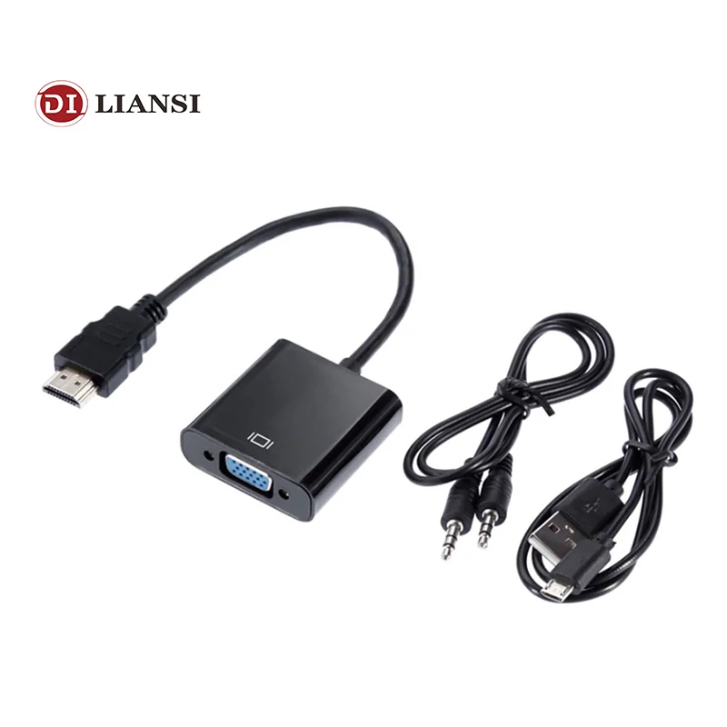 SZ-WXDZ HDMI-VGA адаптер конвертер мужской-женский кабель цифровой-аналоговый мощность