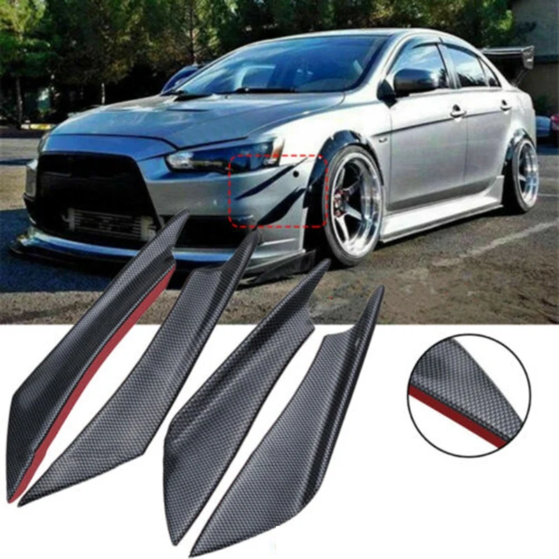 Car Universal Carbon Fiber Front Bumper Spoiler EVO Combat Air Knife. | Автомобили и мотоциклы