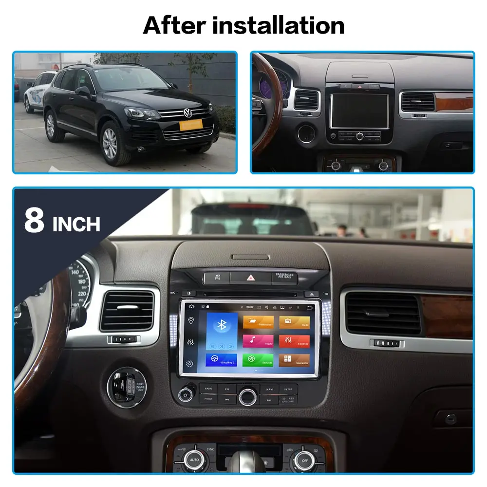 DSP Android 9,0 автомобильный DVD мультимедийный плеер gps навигация для VW Touareg 2010- Авто Радио Стерео головное устройство магнитофон 64G