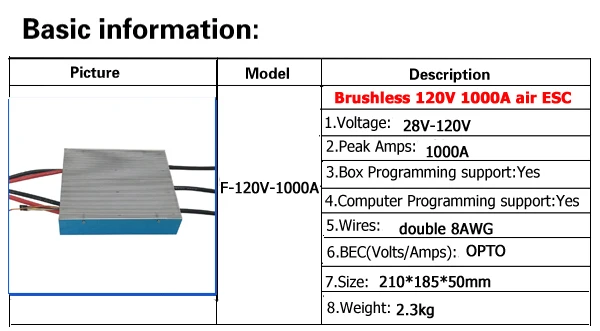 50 кВт 154120 бесщеточный мотор и HV 120V 1000A бесщеточный контроллер для RC БПЛА/самолета/Paramotor