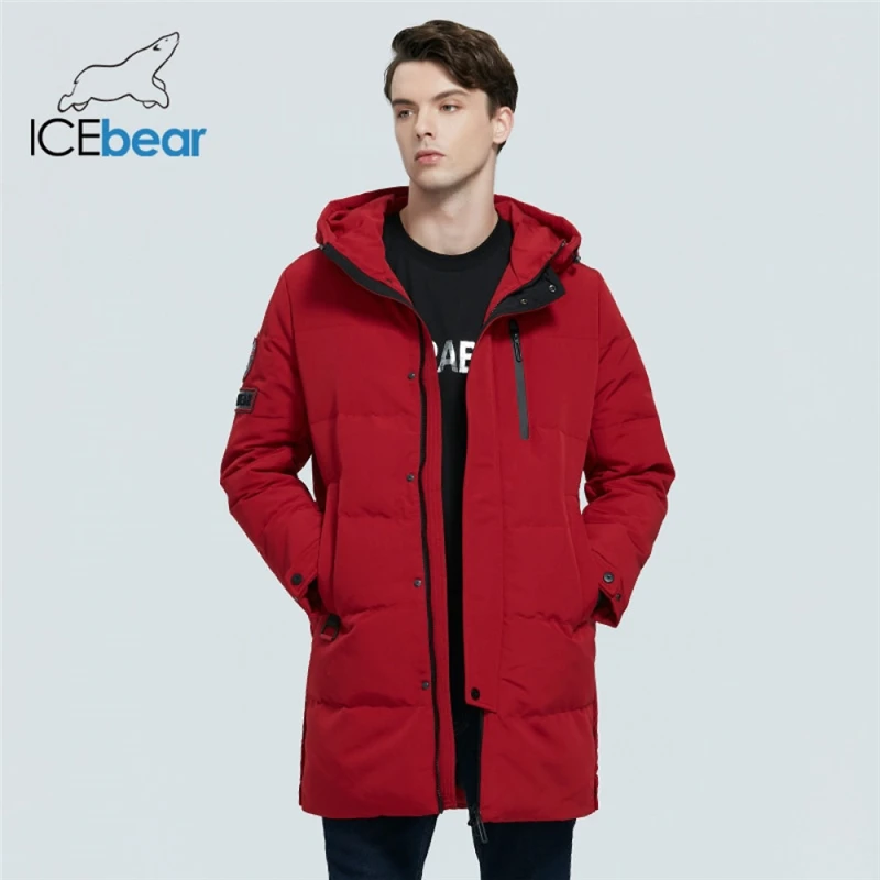Icebear 2020 новые зимние мужские парки модные повседневные пальто теплый мужской