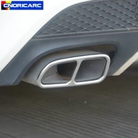 car styling tail throat frame decoration for mercedes benz cla c117 2013 2016 exhaust pipe trim exterior accessories