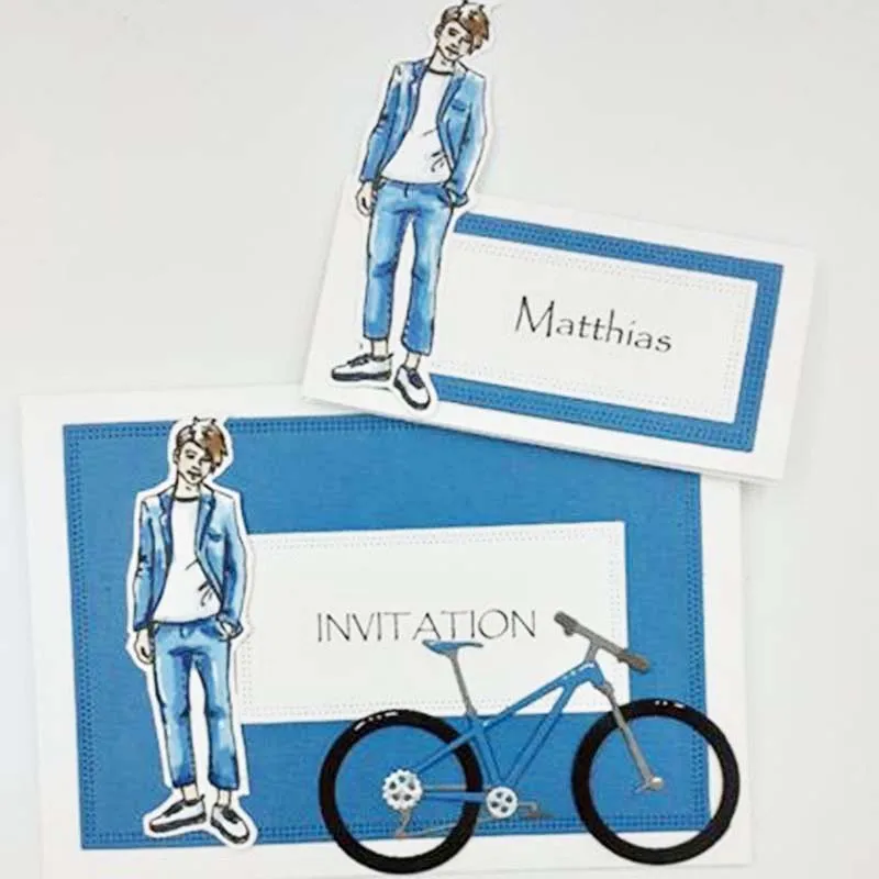 Весна 2020 металлический Трафаретный вырубной штамп для велосипеда поделочная