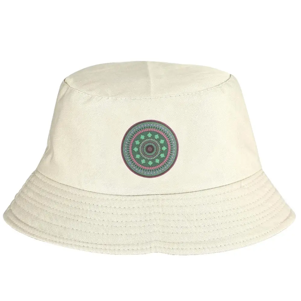 Унисекс Панама рыболовная Кепка женская летняя Рыбацкая шляпа зеленая Цветочная