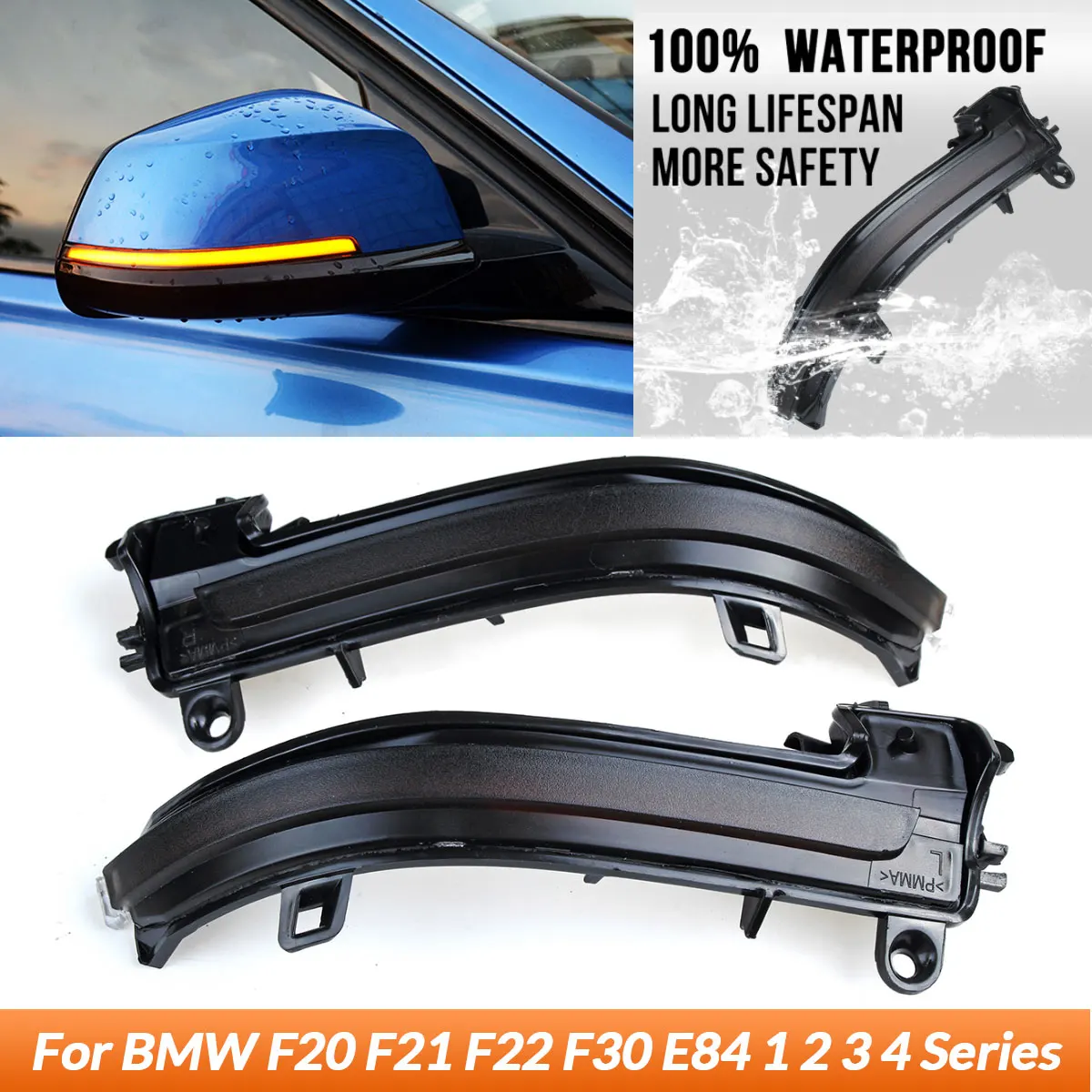 Светодиодный индикатор зеркала заднего вида для BMW X1 F20 F21 F22 F23 F30 F31 F34 F32 E84 1 2 3 4