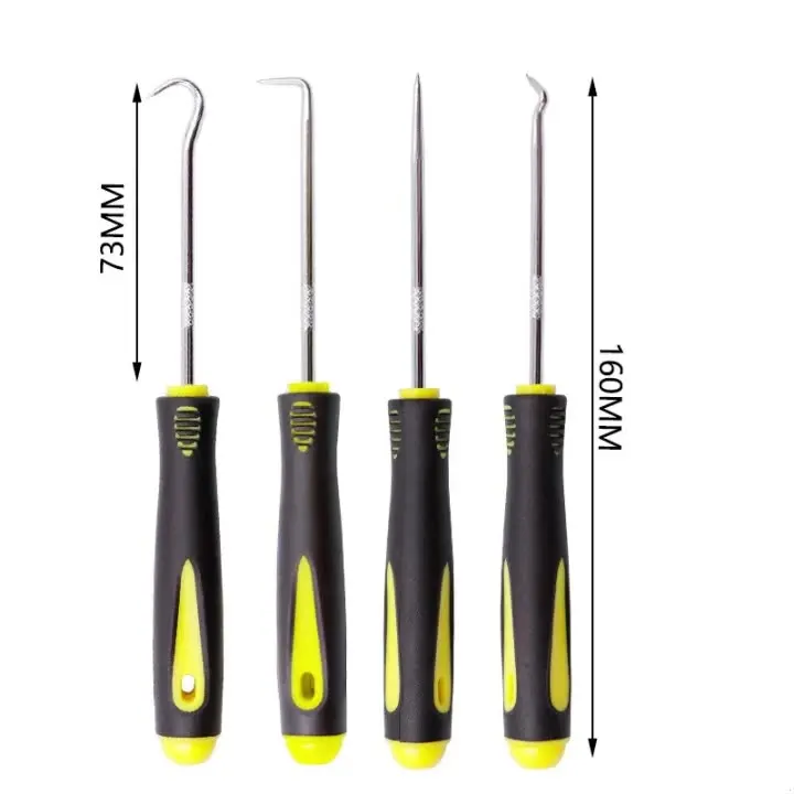 

4PCS/Set Durable Car Remover Tool Set Auto Car Pick and Hook Set O Ring Oil Seal Gasket Puller Remover Craft Hand Mechanic Tools