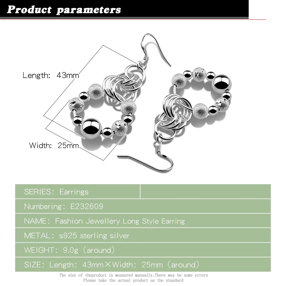 Серьги из 100% стерлингового серебра 925 пробы 2020 большие массивные серьги женские