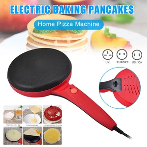 electric crepe maker baking pizza machine portable pancakes pan non stick for home kitchen sdf ship free global shipping