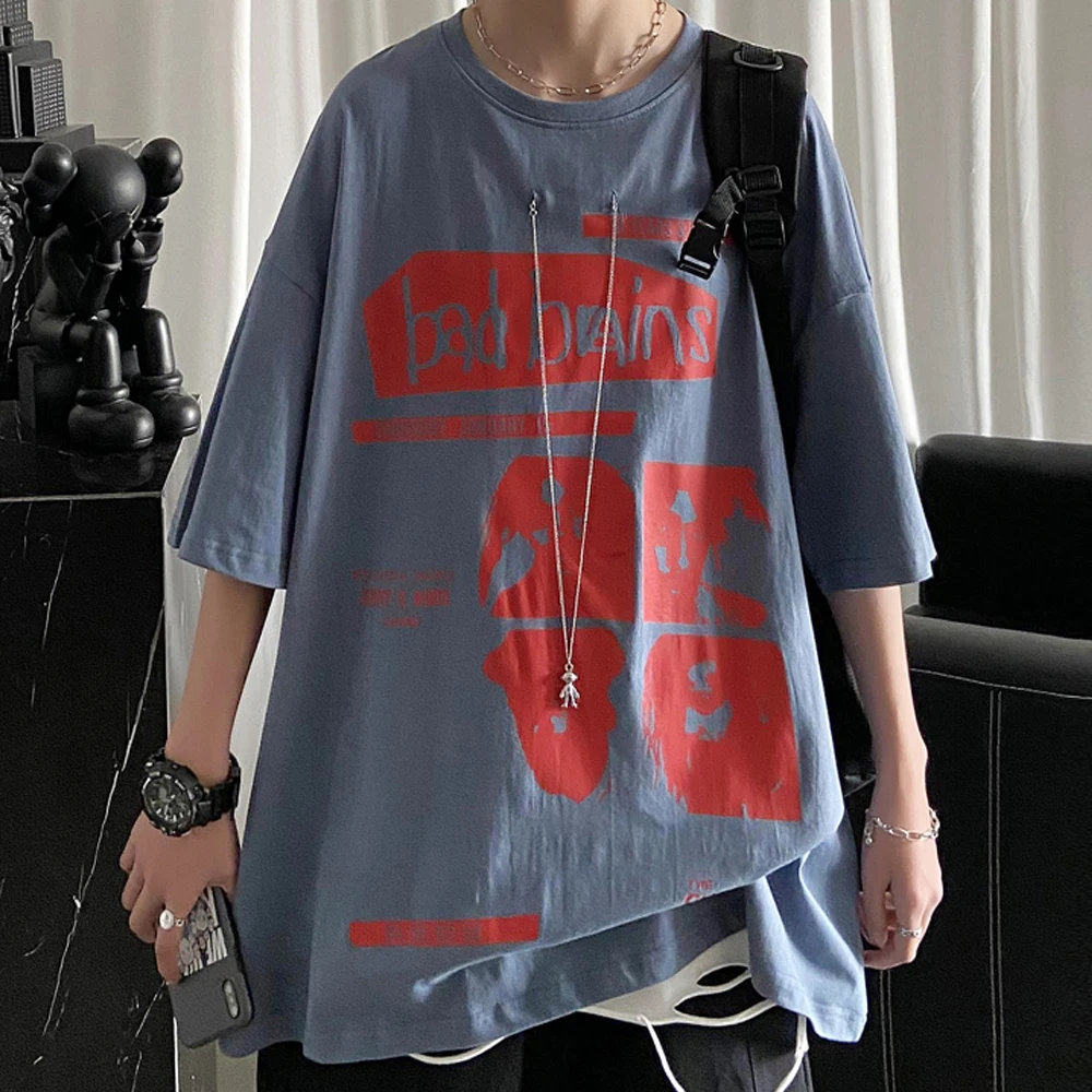 

Hip-Hop T-Shirts O-Neck Top Quality Men's Oversized t-shirt New Summer Casual Breathable Cool Wear