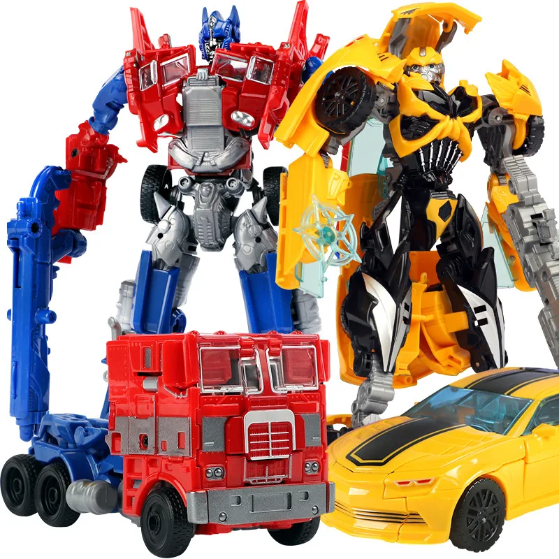 Anime Model  Action figure Transformers Toy King Kong Model Bumblebee Car Robot Tyrannosaurus Long Gang Suo Boy Toy  Xmas gift