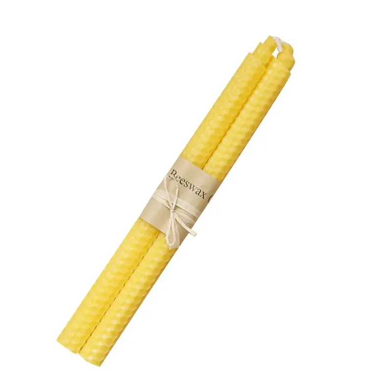 

100% Beeswax Hand Rolled Candles Home Party Dinner Bistro Candles