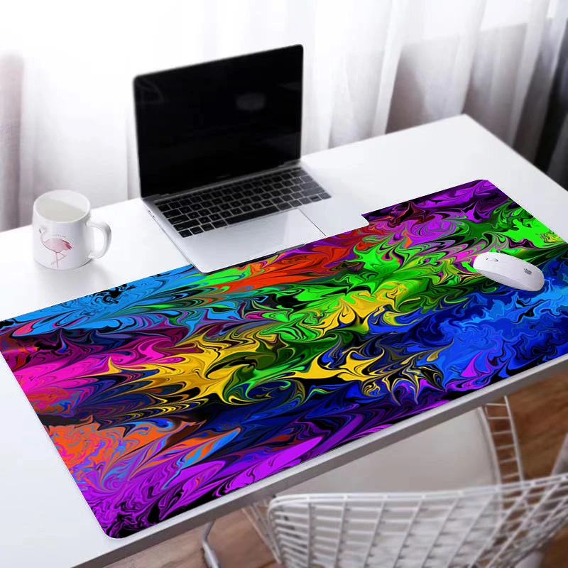 

Luxury Mouse pad Trippy Computer Laptop Anime Keyboard Mouse Mat Large Mousepad Keyboards Gamers Decoracion Desk Mat