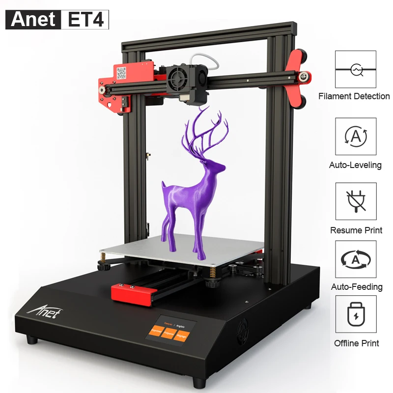 Горячая конкурентоспособный Anet A6 A8 3d принтер Reprap Prusa i3 Высокоточный DIY 3d принтер комплект с Micro SD карты USB разъем