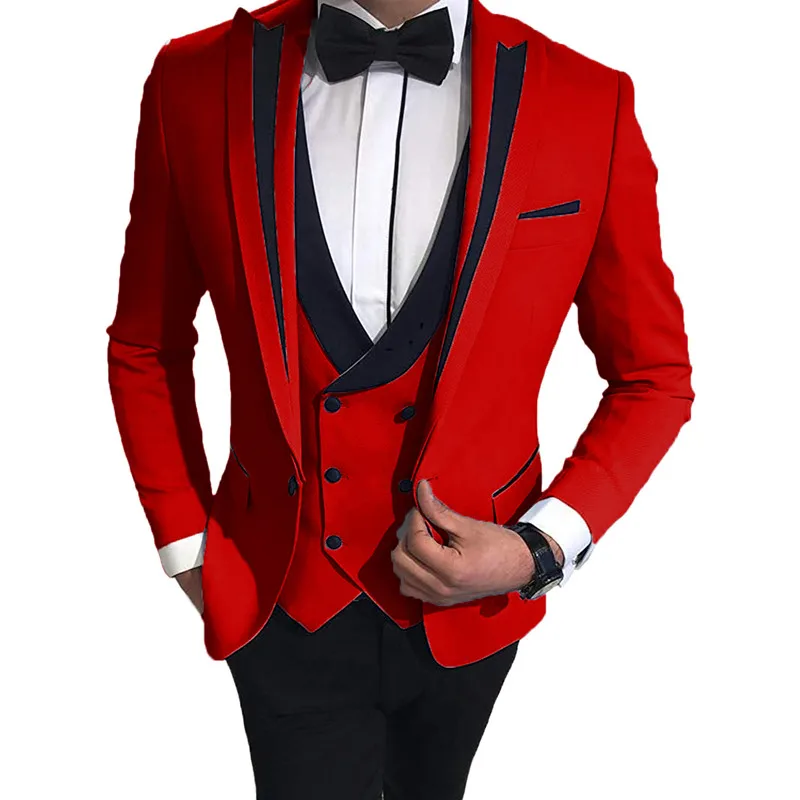 [XZ56] мужской смокинг премиум-класса из 3 предметов для торжеств больших и высоких