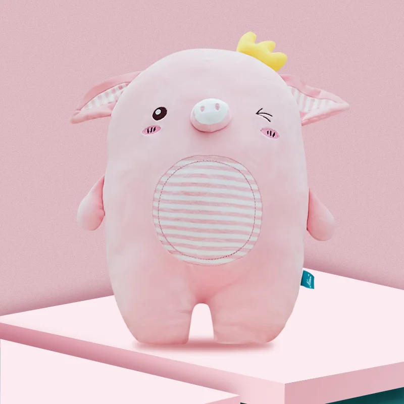 Подушка плюшевая в виде облака милая и мягкая хлопковая подушка розовой свиньи