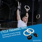 Портативное гимнастическое кольцо из дерева, 28 мм