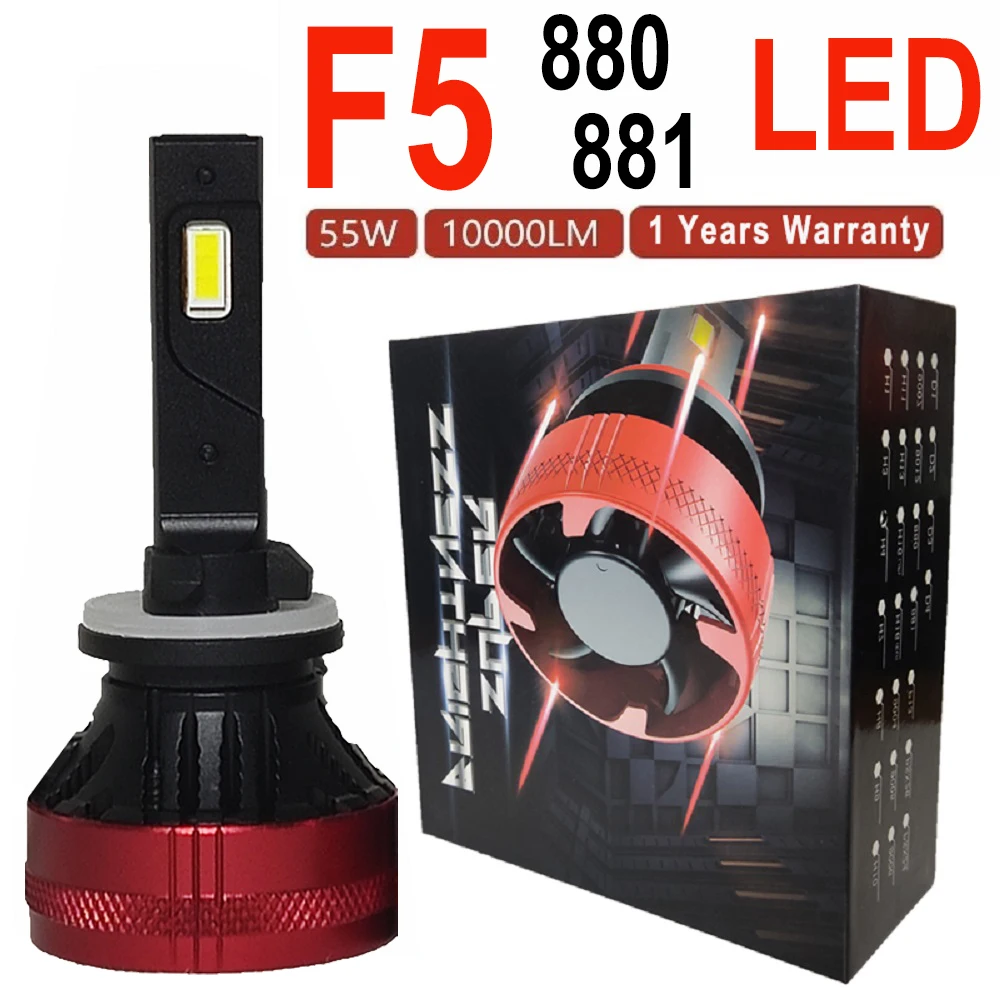 

F5 led headlight 880 High Power 110W 881 led fog lights for auto 20000lm 6500K white light bulbs wholesale fit for Toyota vw
