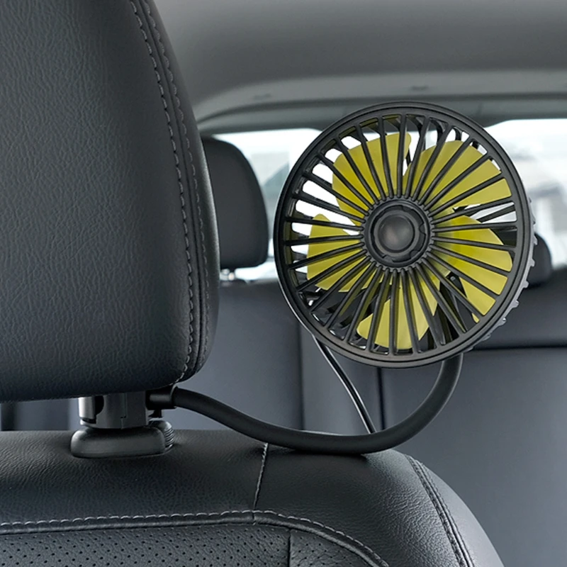 

Car Back Seat Headrest Dashboard 3 Speed USB Fan Auto SUV Air Cooling Fan Q1JF