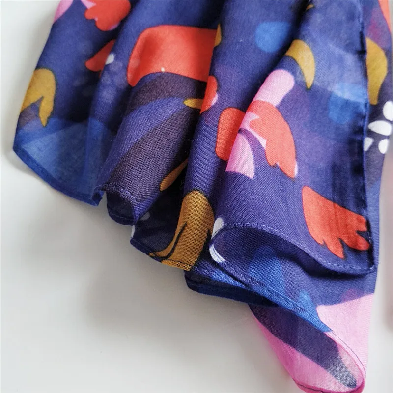 2020 New Spring Flower Print Soft Scarves Shawls Long Beach Viscose Floral Wrap Scarf Hijab Free Shipping |
