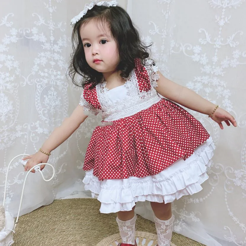 

Miayii Baby Clothing Summer Spanish Lolita Princess Ball Gowns Lace Stitching Turkey Style Party Easter Eid Dresses For Girl A67