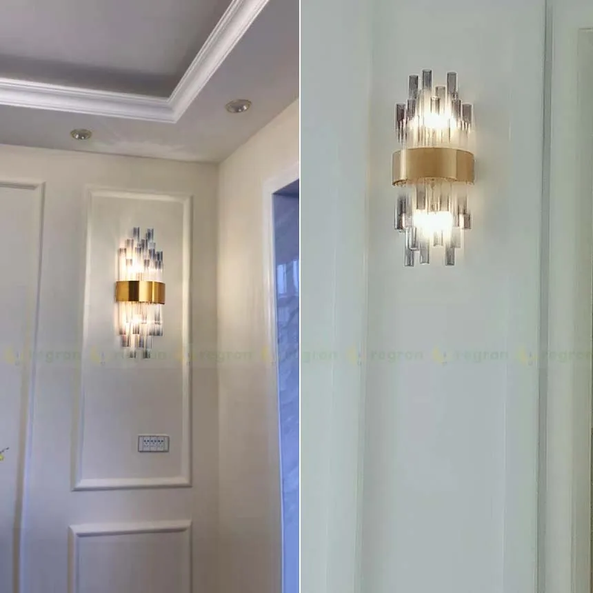 Prezzo XL Bar Cafe Fumo Nero Tubo Di Vetro Applique Da Parete Per Soggiorno Di Vetro Paralume Riparo Della Parete Camera Da Letto Hotel Apparecchi Da Parete Illuminazione Specchio Da Parete Luci Notturne Lampada Led