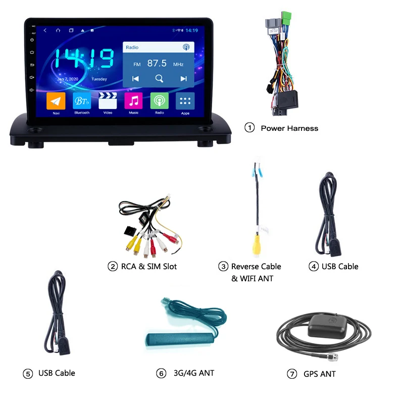 

9 INCH Car Multimedia Player For VOLVO XC90 2004-2014 Android 10 RAM 6G+128G Built In DSP 4GLTE CARPLAY