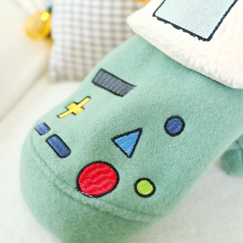 2019 зеленая зимняя одежда для собак воротник из искусственного меха теплое пальто