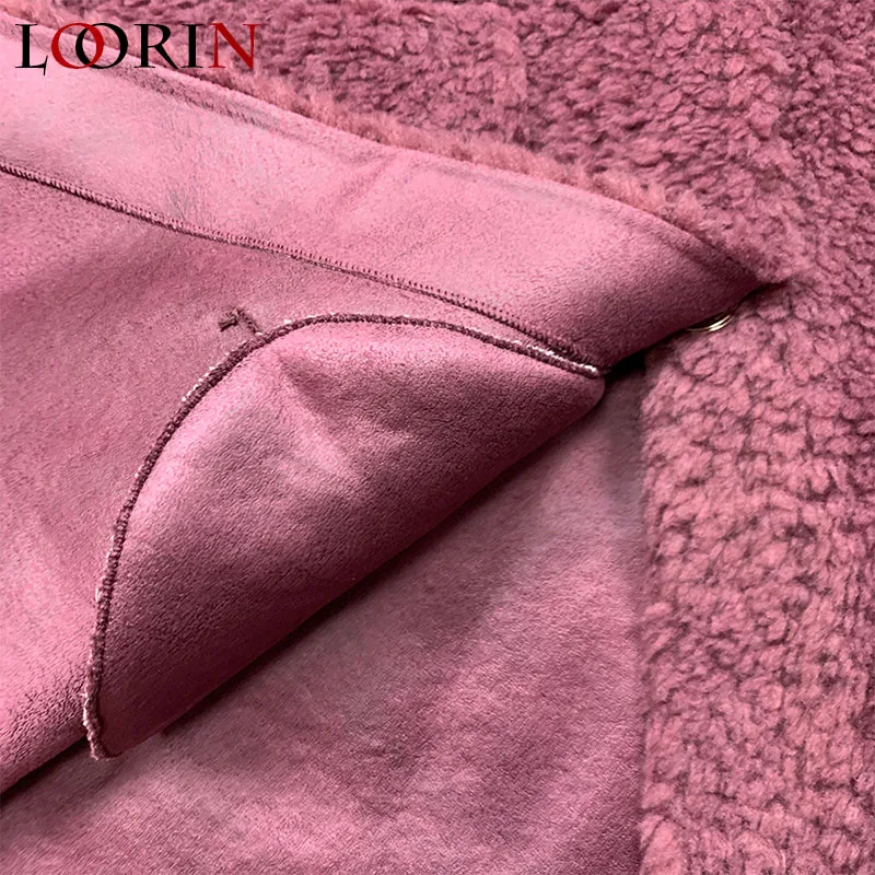 

LORIN Factory direct sale Women WOOL Coat Female Turn Down Collar Winter Warm fashion Lady Coat Casual Jacket