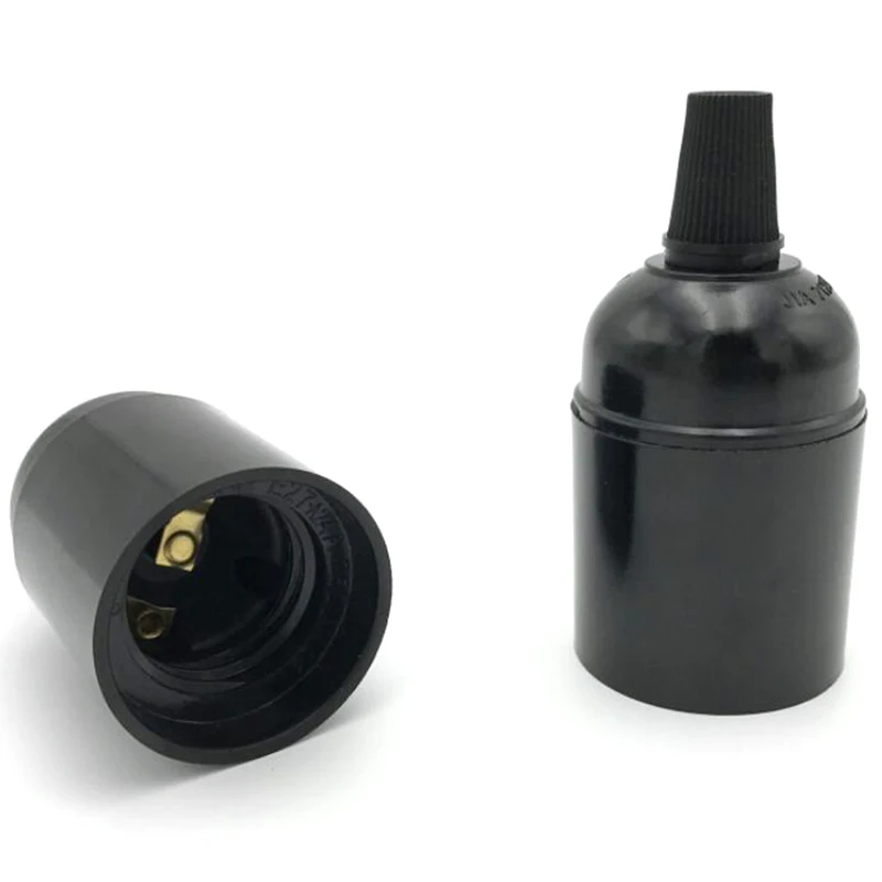 

10 Pieces Per Pack E27 Bakelite Lampholder Plastic Light Socket E27 Scerw Lamp Base Holder