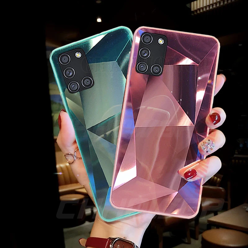 Зеркальный чехол для Samsung Galaxy A51 A71 A21S A01 A11 A31 A41 M11 M21 M30S A 51 71 | Мобильные телефоны и