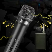 wireless handheld microphone recording stage speakers singing parties karaoke dynamic plug and play home outdoor battery powered