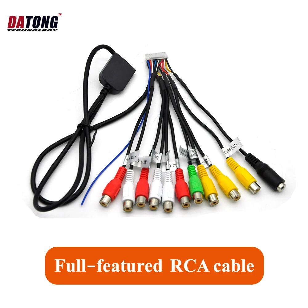 Stereo RCA Harness For Carplay Car Radio 20pins Full Feature Output Cable AUX in Adapter Head Unit|Акустическая линия| |