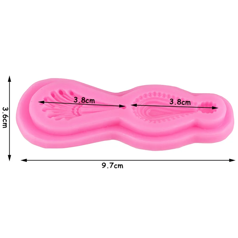 Капли воды кружева шаблон силиконовые формы для торта павлиньими перьями