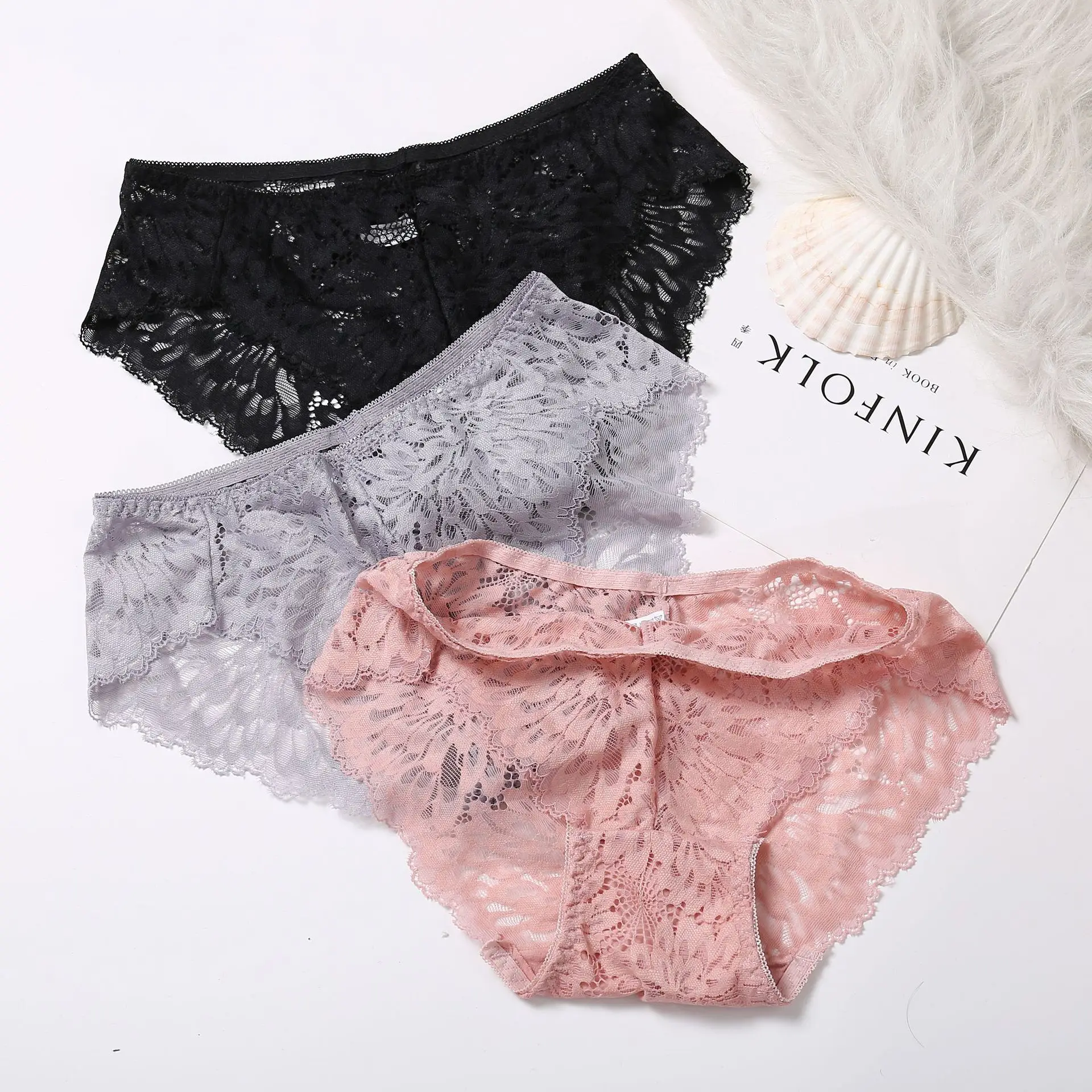 Новое горячее предложение бесследное кружевное пористое женское нижнее белье