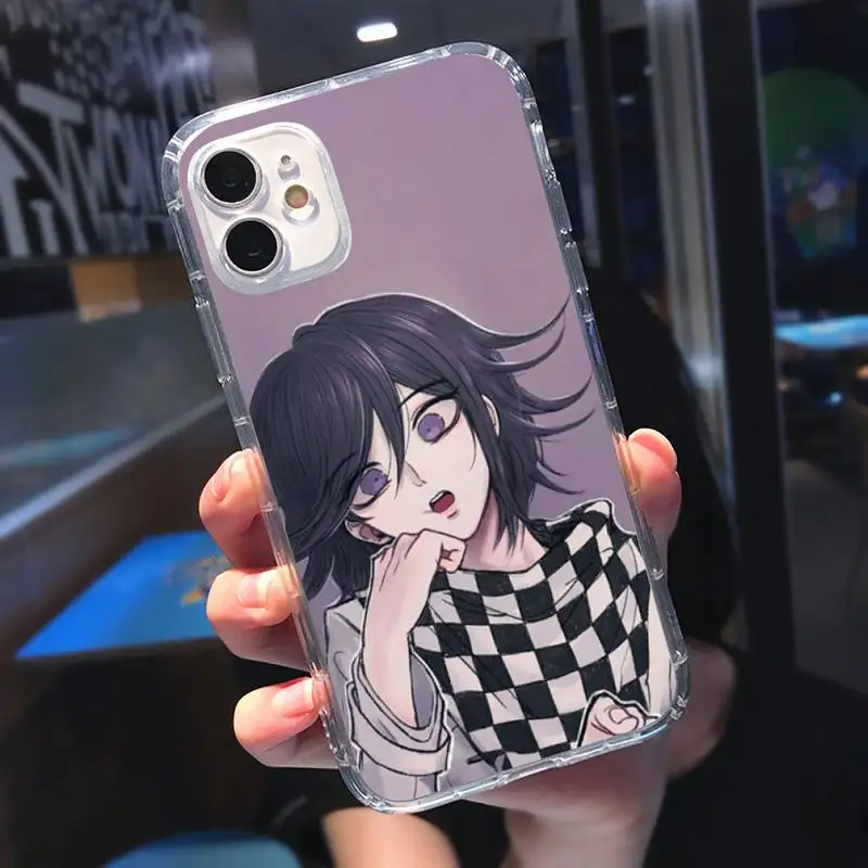 

Japan Anime danganronpa Phone Case Transparent for iPhone 6 7 8 11 12 s mini pro X XS XR MAX Plus